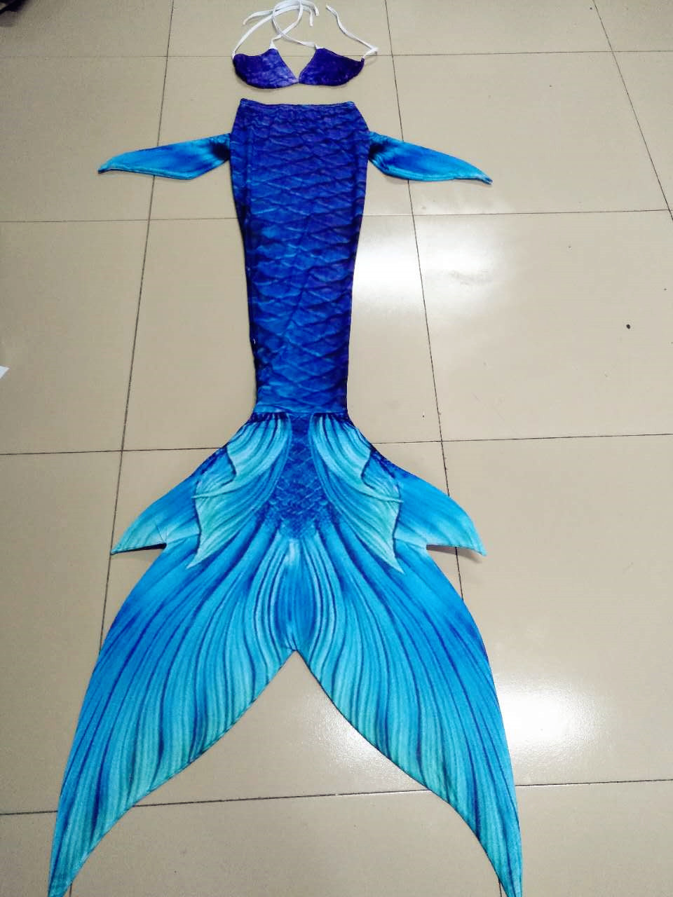 Royal Blue Swimmable Mermaid Tail with Monofin Adult Kids, Mermaid ...