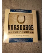 HORSESHOE CASINO HOTEL COASTER SET--COASTERSTONE----FREE SHIP--NEW - $26.28
