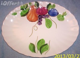 Blue Ridge Colonial Fruit Salad Oval Platter 13 1/4" X 10" - $47.45