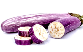 250 Long Purple Eggplant Seeds Aubergine BRINJAL ceylon ,Fingerling, NON-GMO,  - $21.99