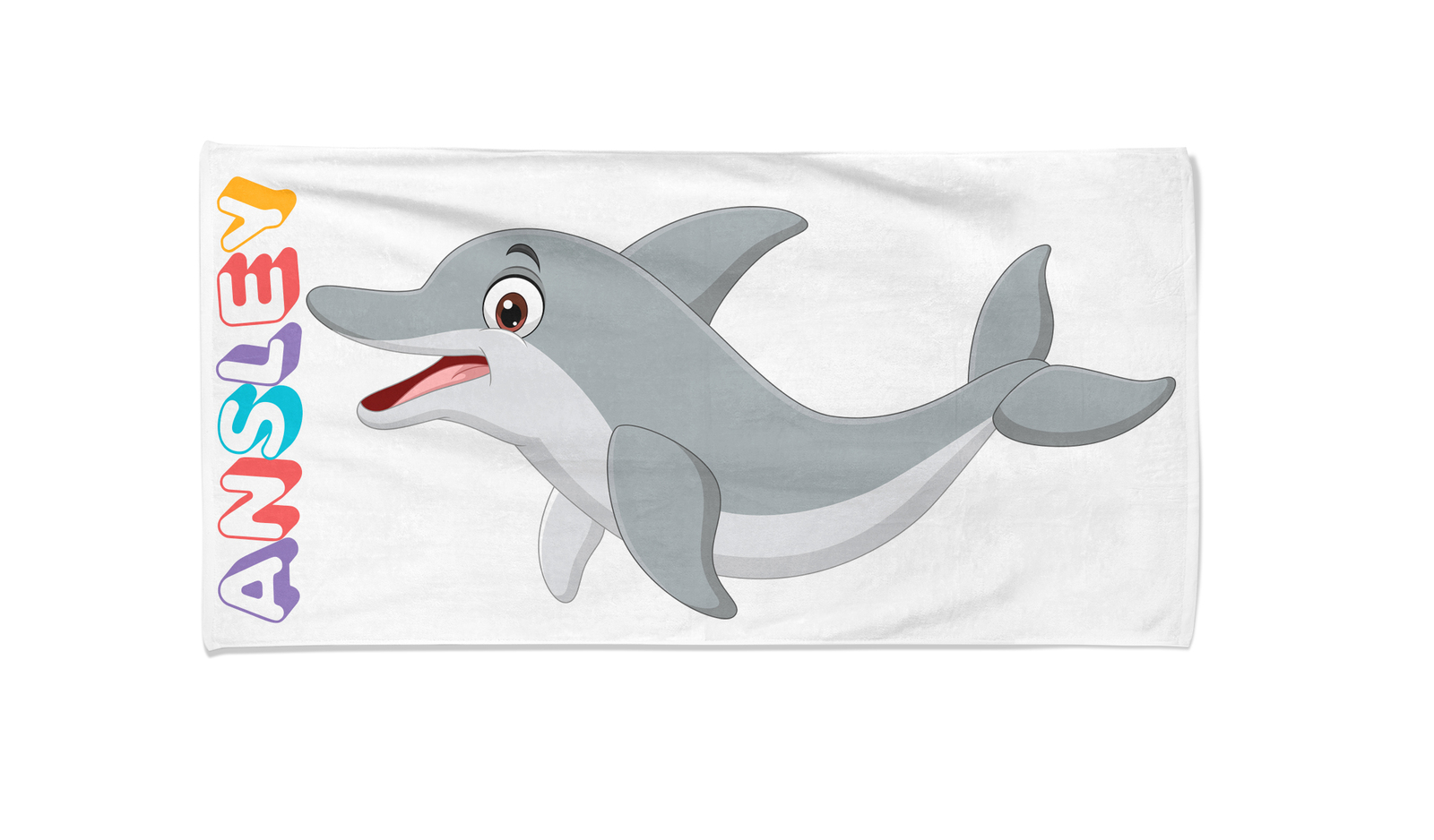 Dolphin Personalized Beach Kids Towel , Summer Gift , Bath Towel, Pool towel