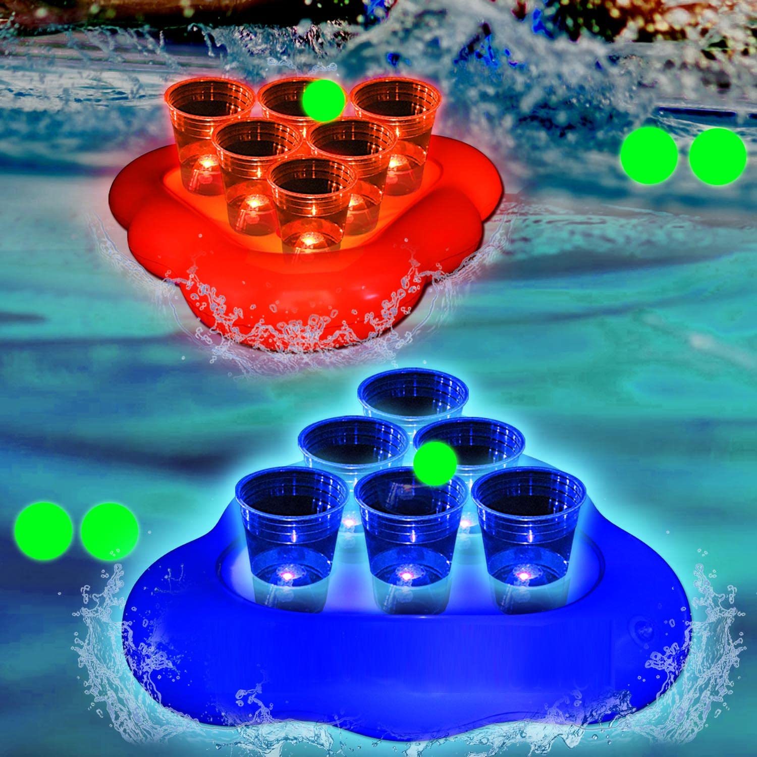 Light Up Floating Pool Games,Inflatable Toss Game Set Pool Party Games ...