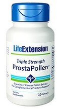 2X $17.49 Life Extension Triple Strength ProstaPollen prostate 30 gel image 1