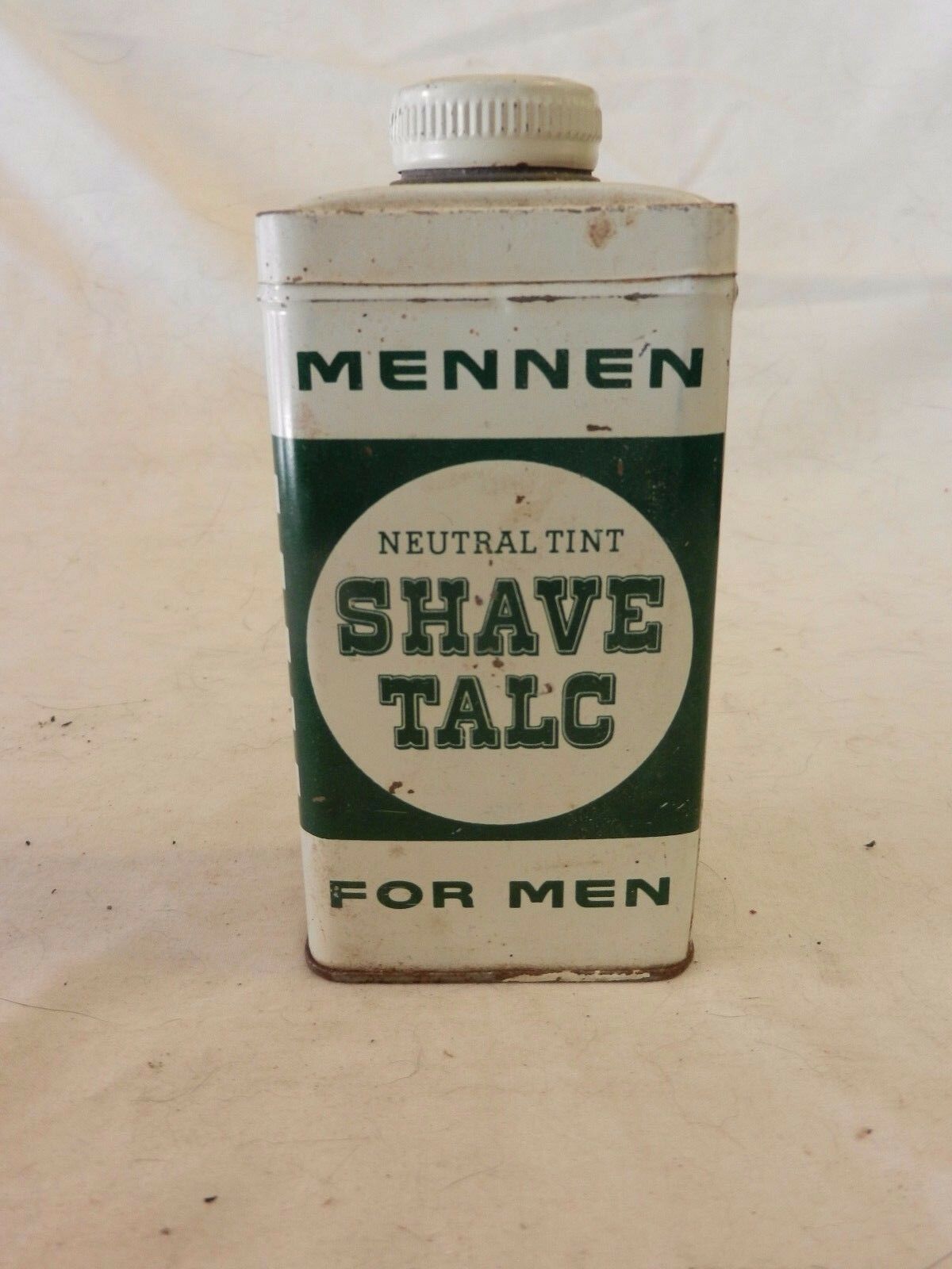 Vintage Mennen after shave Talc For Men neutral tint Tin see picture