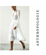 Anthropologie x In Earnest Byron Lars Lacy Midi Dress Size 10 NEW - $253.00