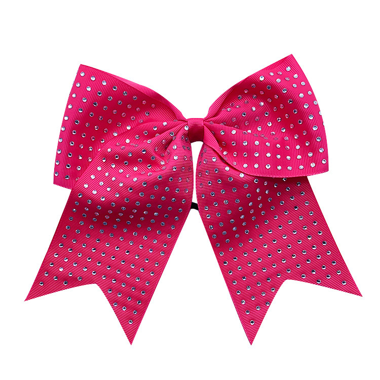 Primary image for 7Inch Glitter Cheer Bows for Girls Team Bow Hair Ties Bands with Ponytail Holder