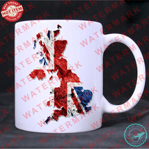 2 Uk United Kingdom British England National Flag Mug - $24.20