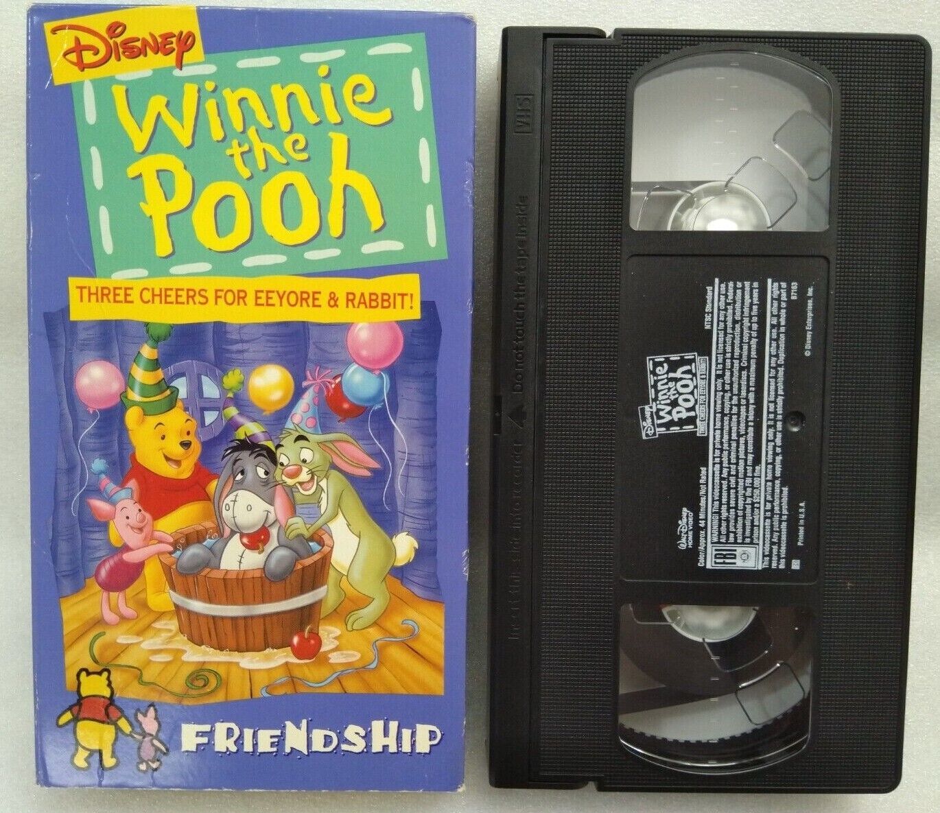 VHS Winnie the Pooh - Three Cheers for Eeyore and Rabbit (VHS, 1999 ...