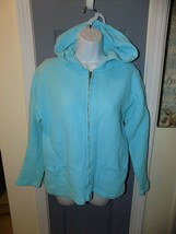 Fresh Produce Light Blue Hooded Zip Up Jacket Size S Women&#39;s EUC - $36.00