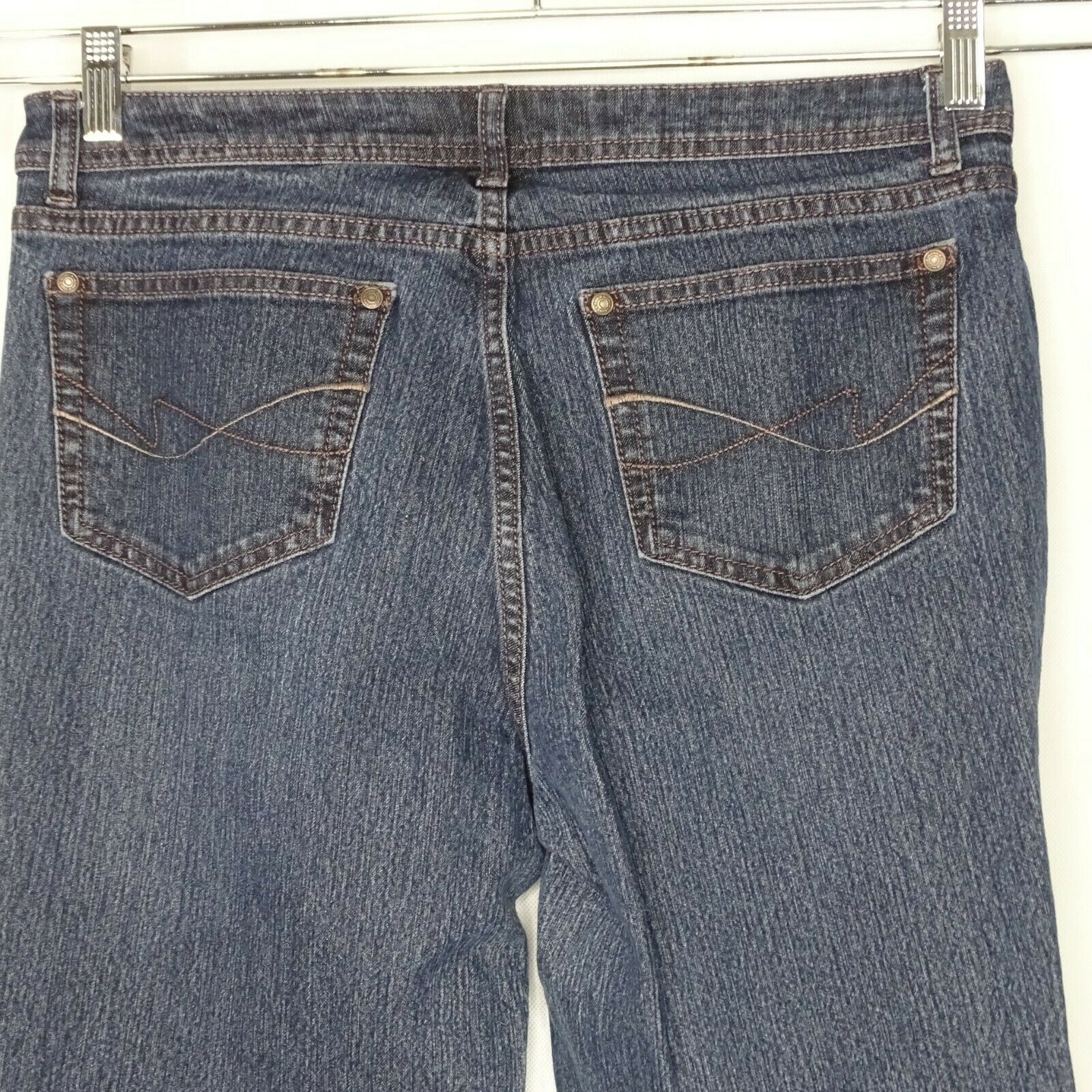 Faded Glory Jeans Flare Leg Women Size 12 Medium Wash Stretch Fits ...