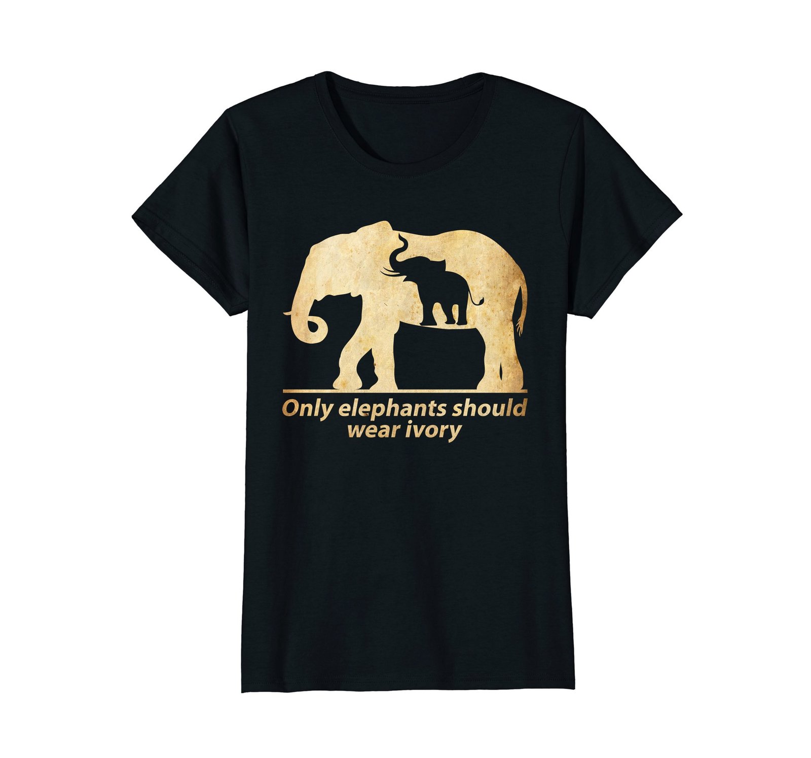 Funny Shirts Elephants TShirt Only Elephants should Wear Ivory