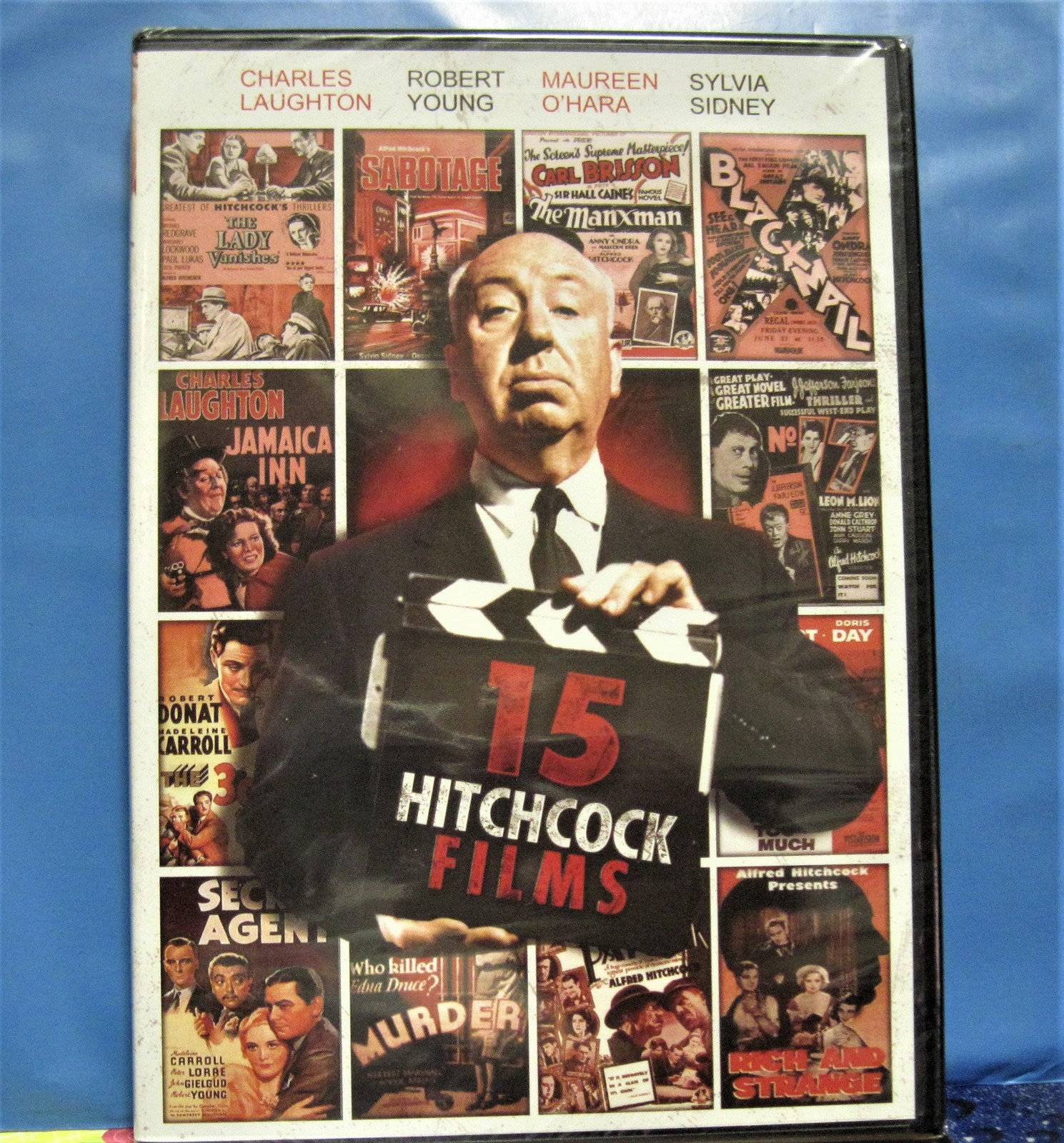 Primary image for DVD 15 Alfred Hitchcock Classic Films Collection Suspense Black and White DVD
