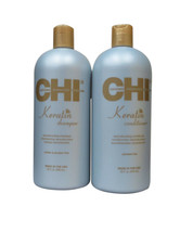 CHI Keratin Shampoo Reconstructing Shampoo & Conditioner 32 oz - $37.86