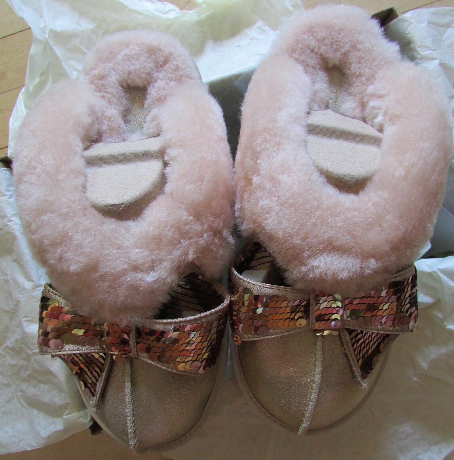 ugg satin bow slippers