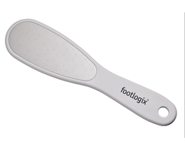 Footlogix Double-Sided Foot File with Rubberized Handle, Coarse/Fine Grit