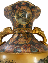 Vintage 18" Japanese Two Gold Gilt Handle Satsuma Vase Jug Japan Marked image 5