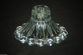 Vintage Boopie Clear by Anchor Hocking Candle Holder Candlestick Taper H... - $9.89