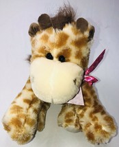HugFun Giraffe w/Pink Heart Neck Bow stuffed/plush 11” - $9.37