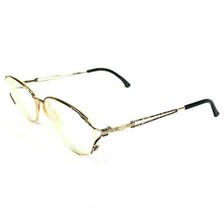 Christian Dior 2832 49 Eyeglasses Frames Brown Gold Black Round 55-16-130 - $31.78