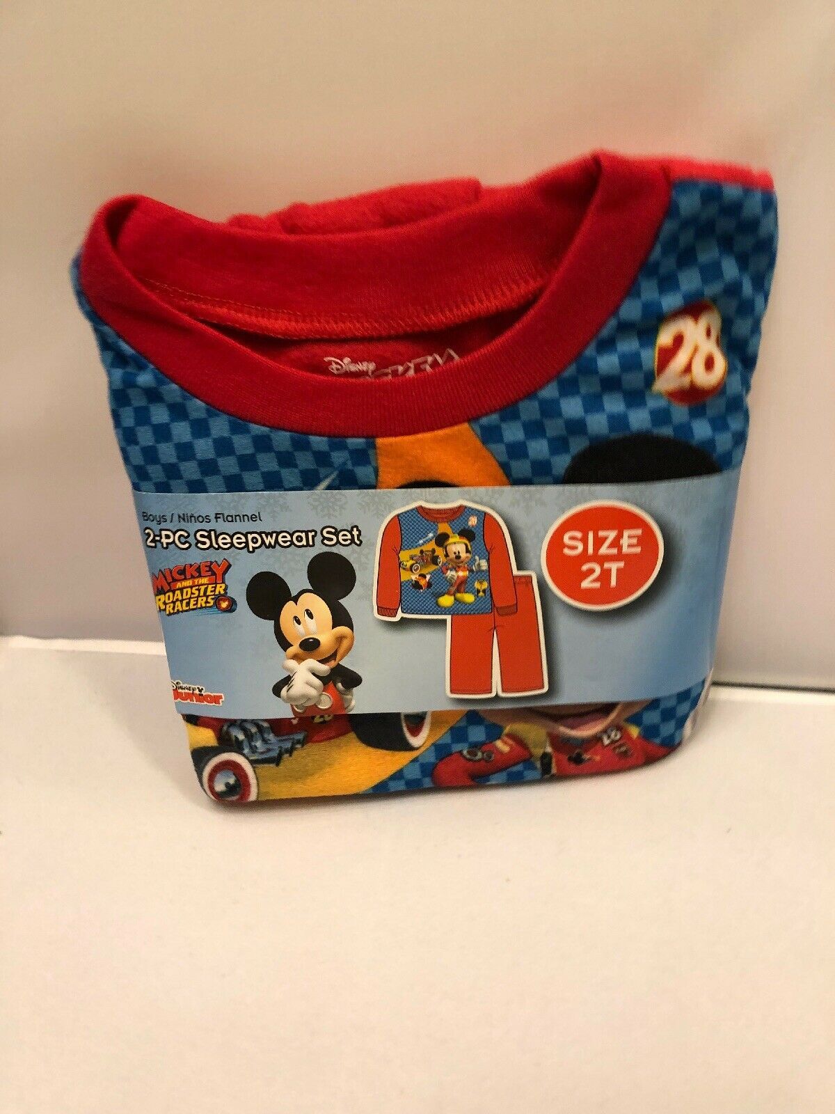 Disney Mickey Mouse Toddler Boys 2-pc Cotton Pajama Set Various Sizes NWT
