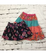 The Children&#39;s Place Pumpkin Patch Girls Sz 6 Skirts Lot Of 2 Floral Pat... - $11.88
