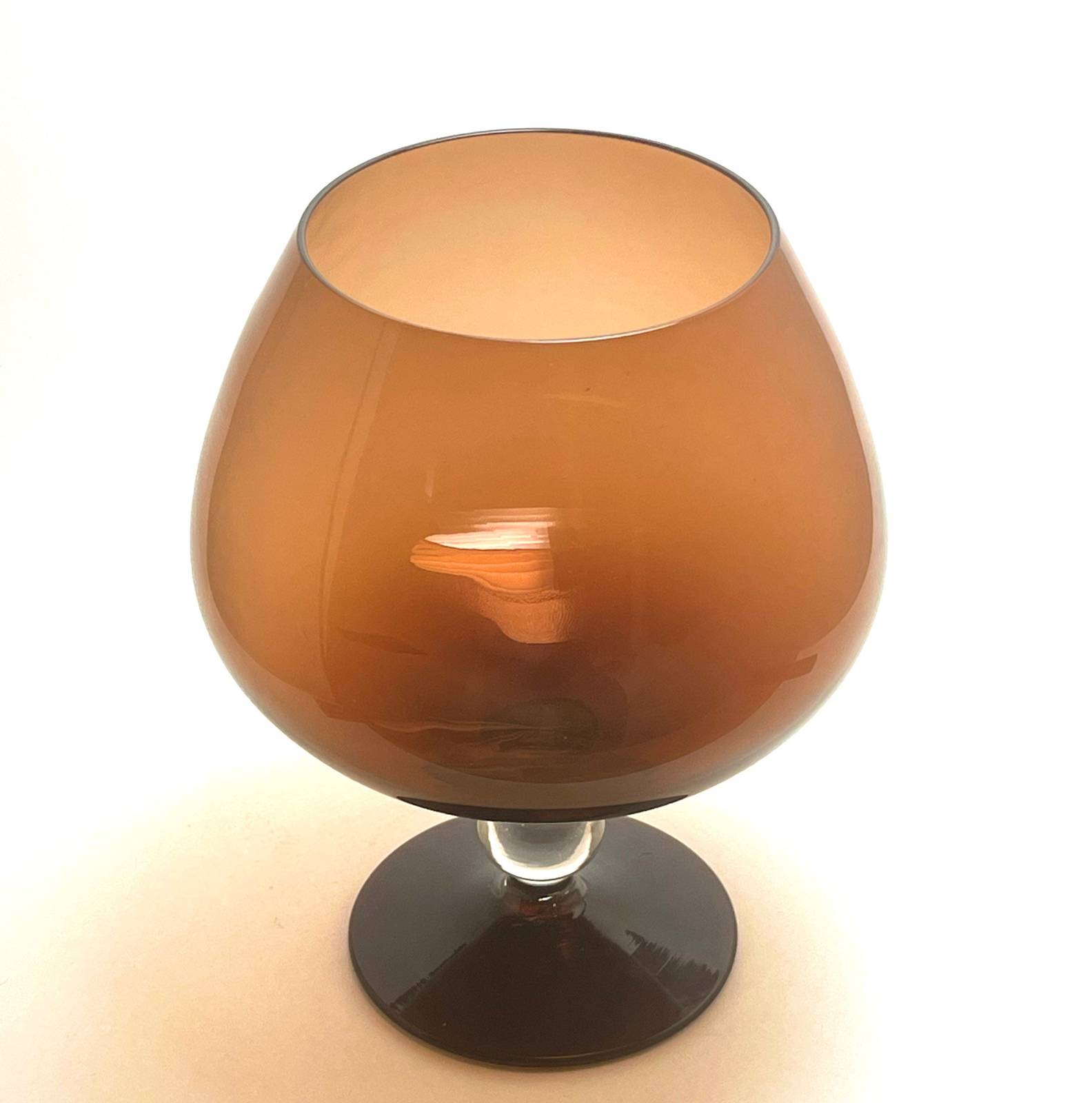 1970s Vintage Brandy Glass Vase - Antiques