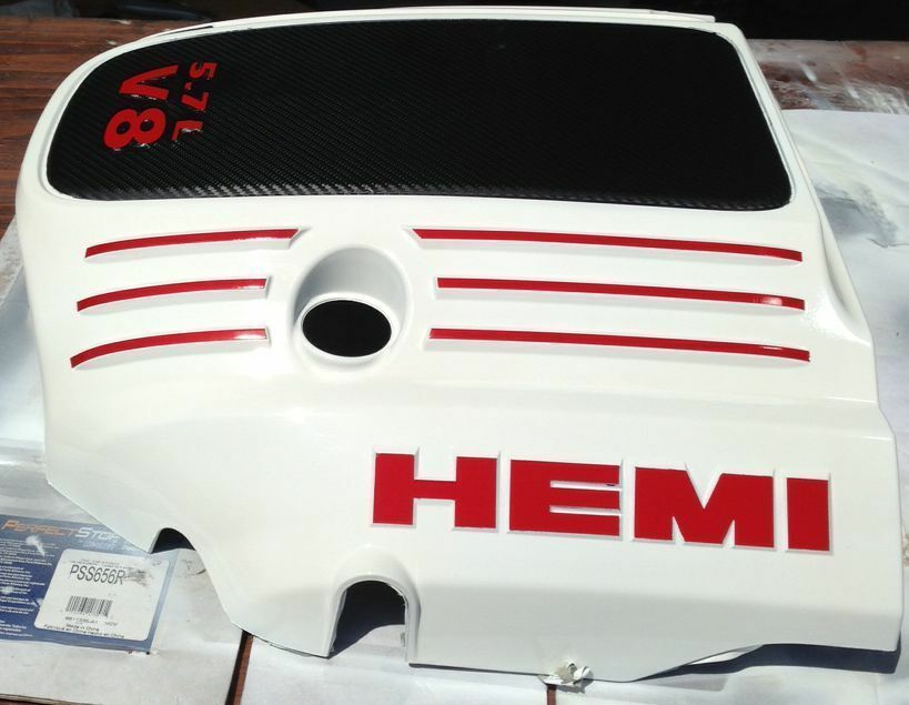 HEMI Engine Cover Decals (pair) for Charger and Challenger 5.7 Liter