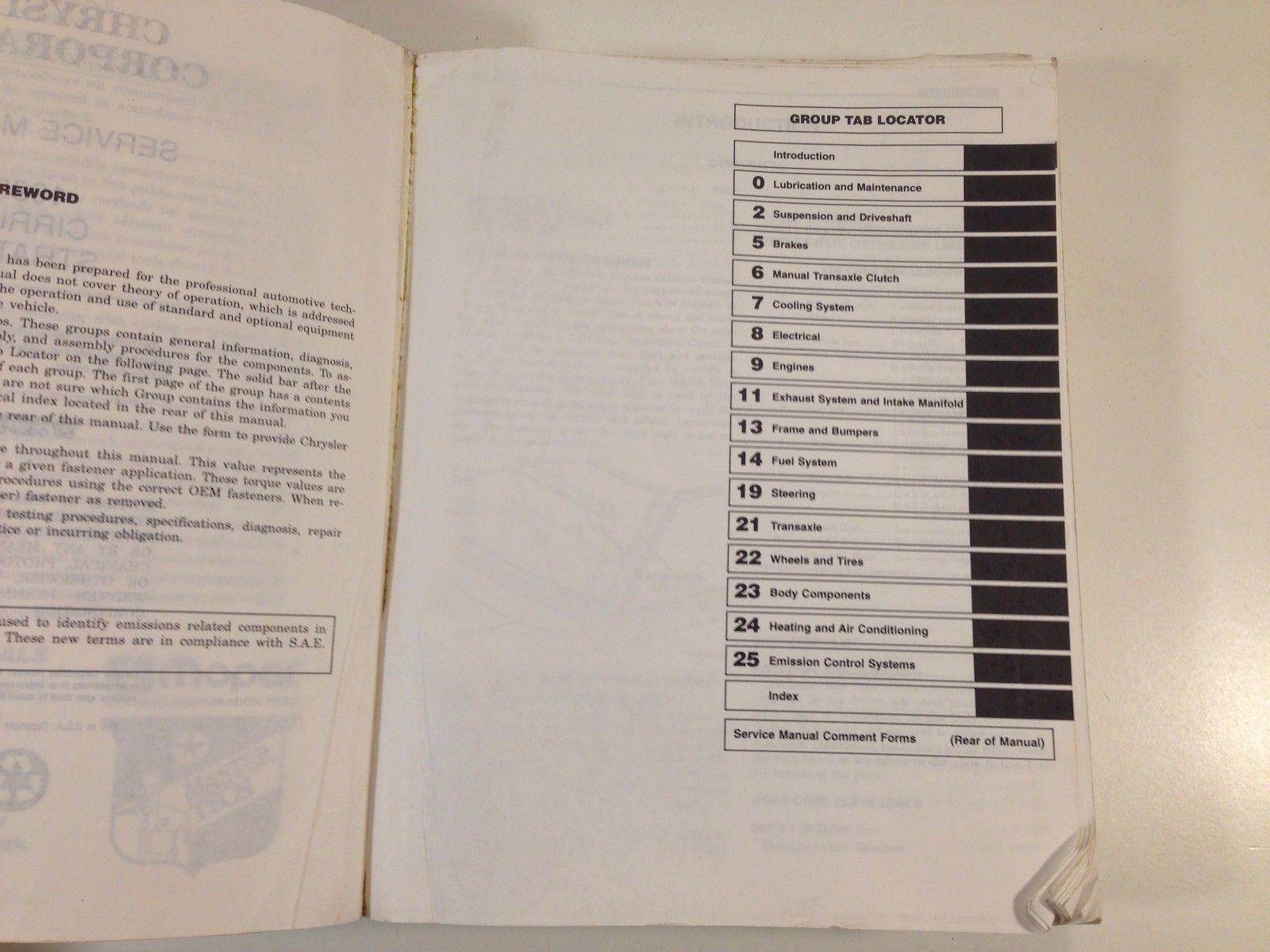 1994 CHRYSLER CONCORDE BODY DIAGNOSTIC PROCEDURES Service Shop Repair Manual OEM 