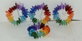 Ganz Crystal Expressions ACRY514 Rainbow Loop Ornament Set of 4 image 1