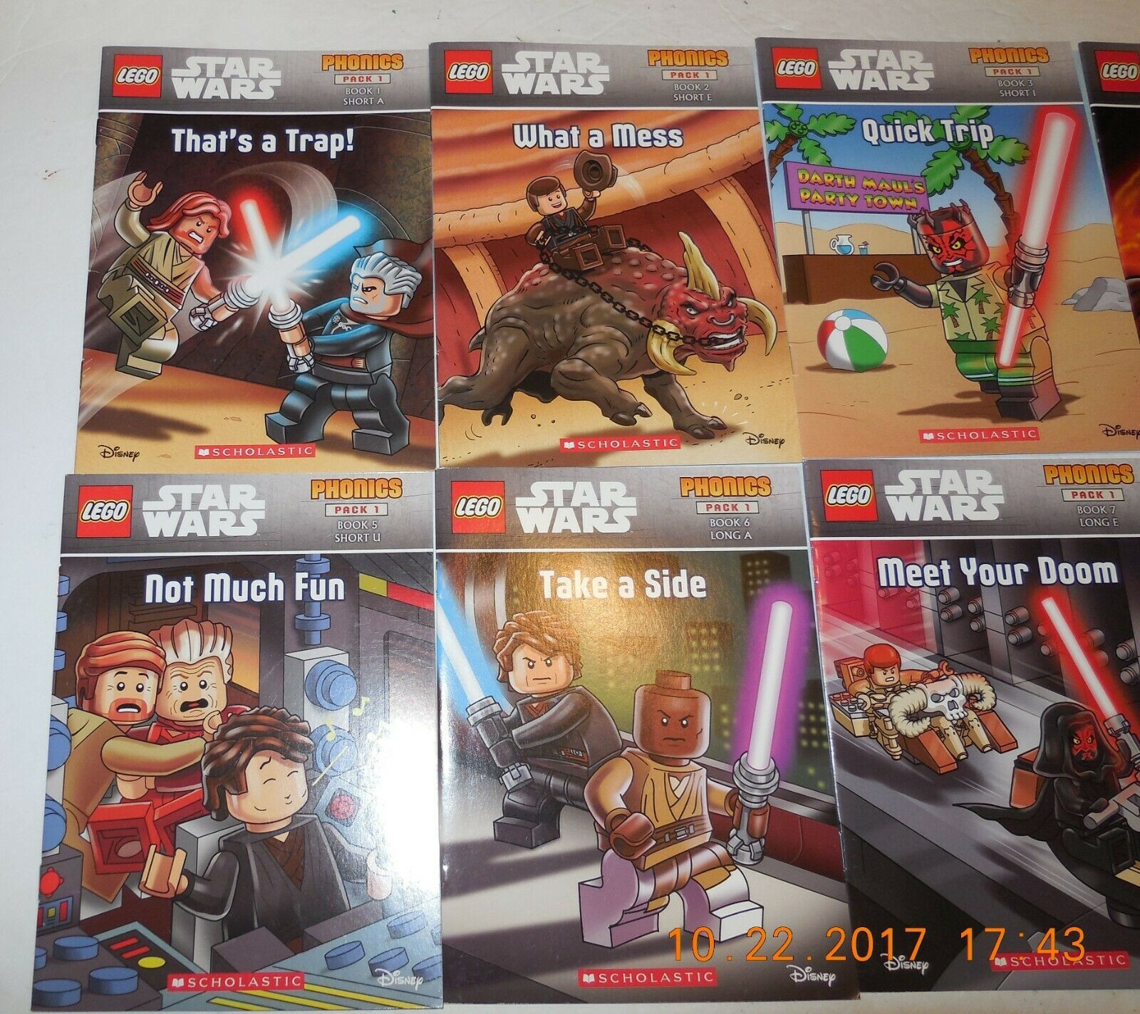 Disney Lego Star Wars Phonics Pack 1 With 10 books 1 Unused Workbook ...