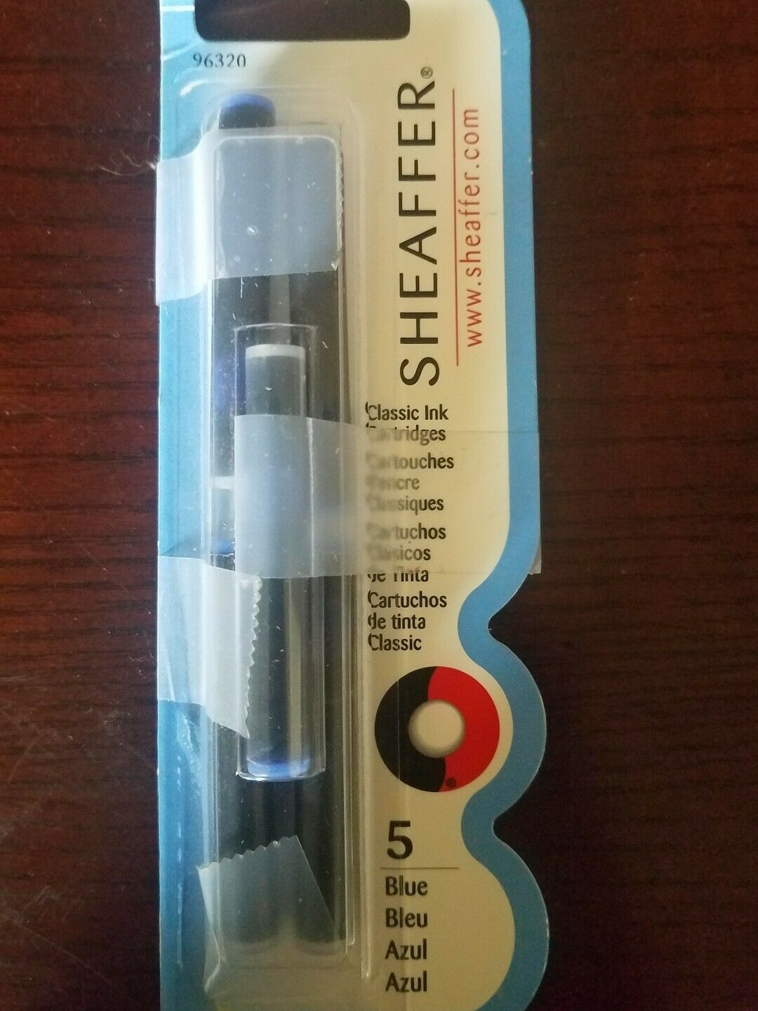 Pk/5 Sheaffer Skrip #96320 Fountain Pen Ink Cartridges, Blue - $12.82
