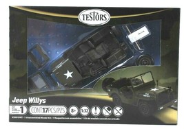 Testors 630019NT Jeep Willys 1:32 Skill 1 Cont 17 Pcs Unassembled Model Kit 8 Up