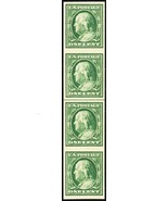 343v, Mint NH XF/S 1¢ Line Strip/4 With PSAG Certificate Graded 95 - Stu... - $250.00