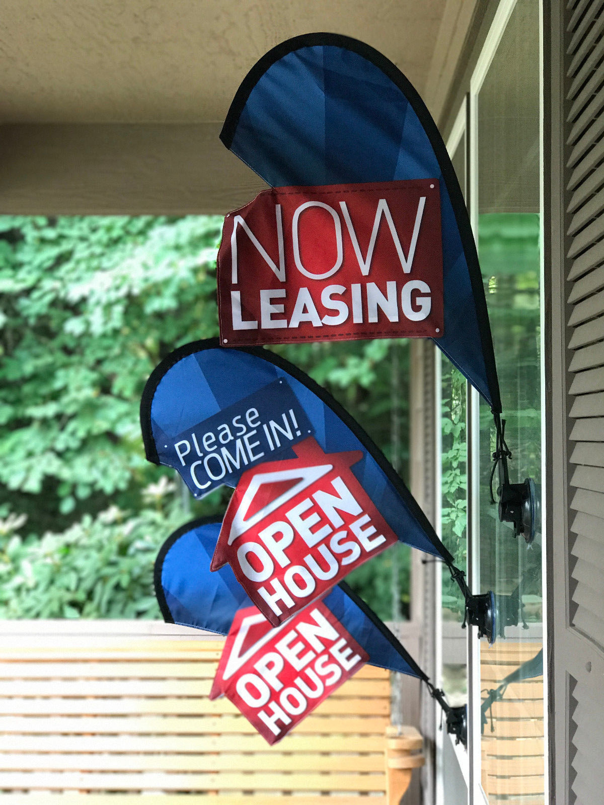 Open House Sign Real Estate Flag Apartment Leasing Sign Flag Kit Small
