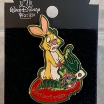 Walt Disney World Trading Pin Wait Let's Trade Tour Rabbit Caterpillar 2002 - $32.57