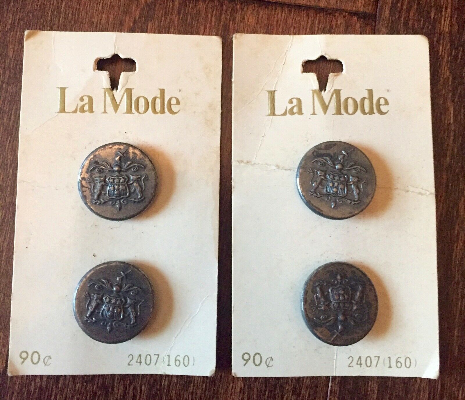 LA Mode Vintage Buttons Pine River Mittens 22 mm Leather Buttons 7/8 inch 2 Buttons Genuine Leather Braided Buttons