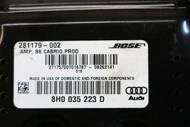 Audi A4 B6 Cabrio BOSE Amplifier Amp Stereo Receiver Audio 8H0-035-223D image 4