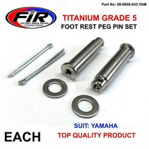 Pair Titanium Cnc Footpeg Mounting Pin Clip Set Yamaha Yz Wr Wrf Yzf 125 250 45 - $35.20