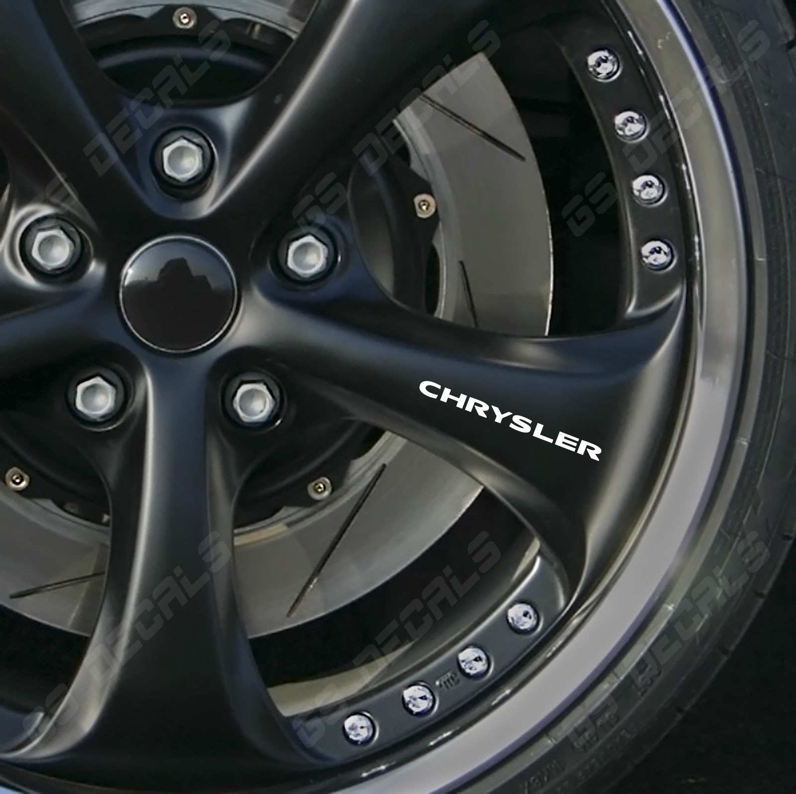 Chrysler Logo Wheel Decals Stickers Premium Quality 11 Colors 300 PT Cruiser