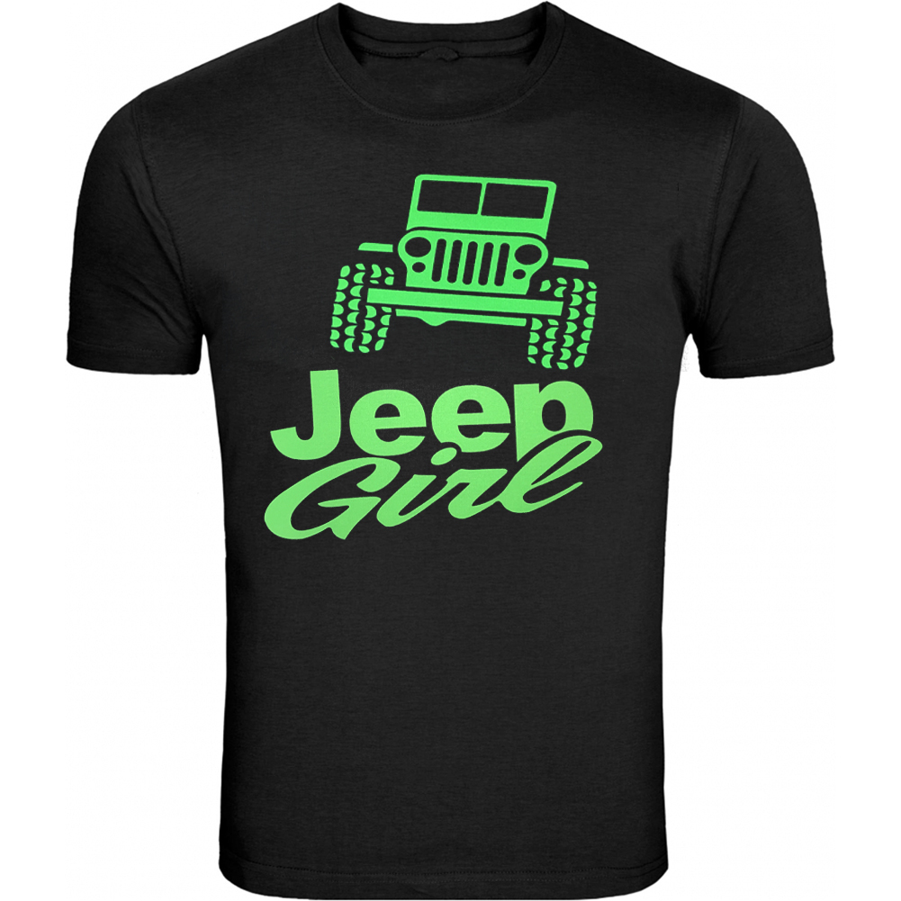 Jeep Girl TShirt Tee///Neon Green tee//S5XL///4x4///Off Road T