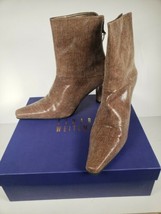 Stuart Weitzman Women Size 8M Cashmere Windsor Nappa Pointed Toe Ankle Boots  - $224.36
