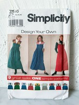 Simplicity Pattern 7316 Design Your Own Jumper Detachable Collar Sizes 12-16 - $9.45