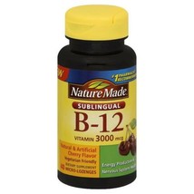 Nature Made Vitamin B12 Sublingual 3000 mcg 40 Lozenges Exp Date 07/23 - $13.86