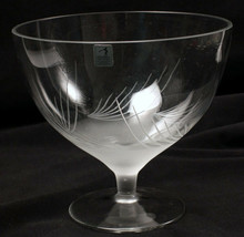 Fostoria Crystal Romania Stemmed Glass Bowl Cut and Etched 8 Inch - $20.19