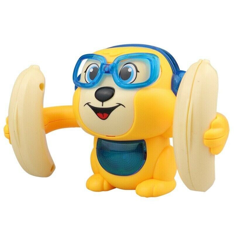 New Funny Plastic Electric Rolling Monkey Toy Voice Control Music Kids Gift Toy