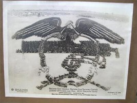 Antique Arthur Mole Living Photo WWI Camp Hancock Eagle Silver Gelatin P... - $148.49