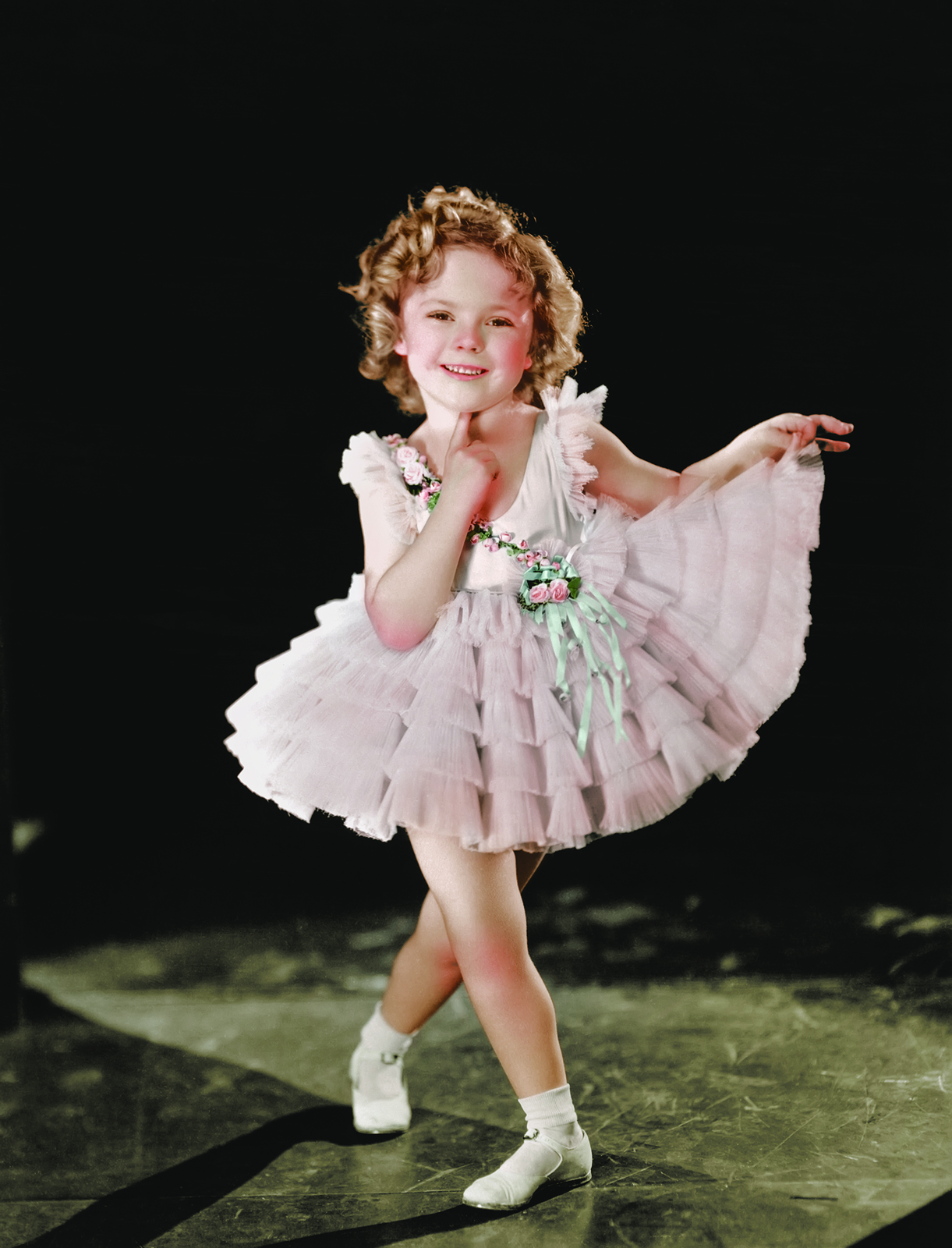 Shirley Temple Posed In Ballet Outfit Classic Portrait An Archival shirley-temple-posed-in-ballet-outfit-classic-portrait-an-archival