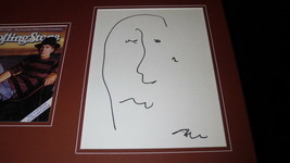 Timothy Hutton Signed Framed 16x20 Hand Drawn Sketch & Rolling Stone Display AW image 2