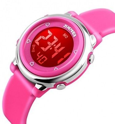 Girls Digital Waterproof Watch, Kids Sport Outdoor Electrical Watches Colorful
