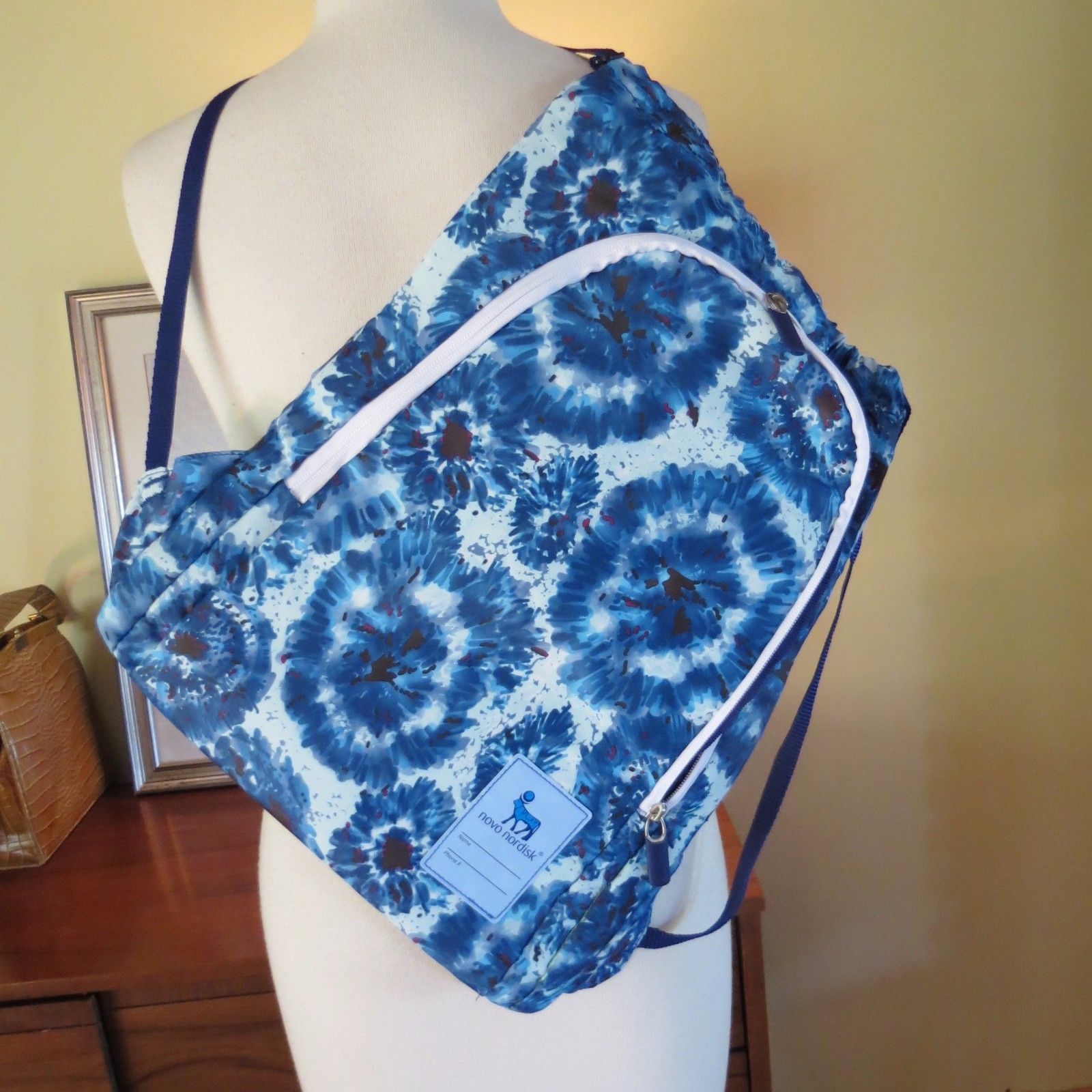 Backpack Blue Starburst Faux Tie Dye Novo Nordisk Co Logo ...